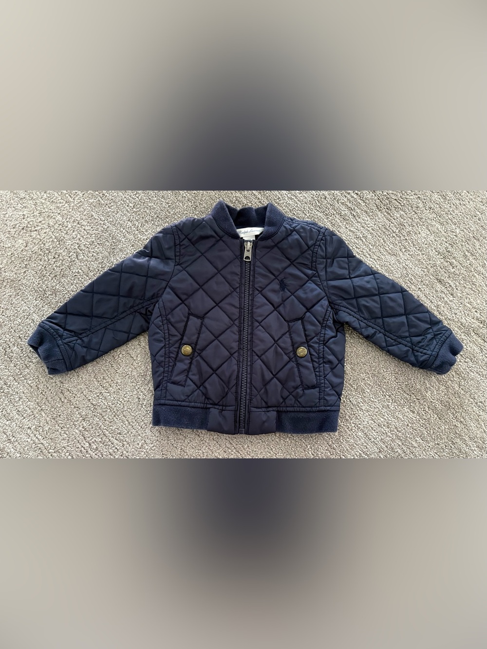 Ralph Lauren- 12 Month Quilted Navy Jacket